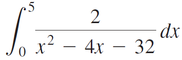 dx, x² – 4x – 32 