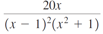 20x .2 (x – 1)*(x² + 1) 