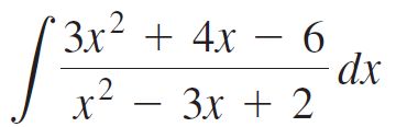 * 3x² + 4x – 6 -9- dx 3x + 2 .2 