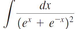 dx (e* + e=*)? -х)2 