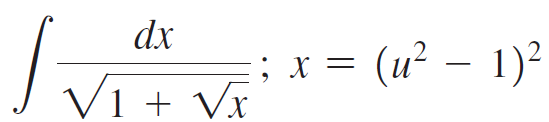 dx ; x V1 + Vx = (u? – 1) - 1)² 