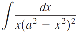 dx x(a² – x²)? 