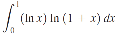 11 (In x) In (1 + x) dx 