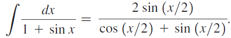 2 sin (x/2) dx 1 + sin x cos (x/2) + sin (x/2)' 