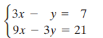 y = 7 9х — Зу %3D 21 Зх 