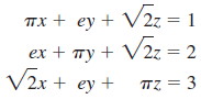 пх + ey + V2— 1 ex + пу + V2; — 2 /2x 2z = V2r + ey + п2— 3 