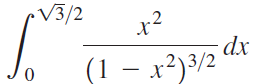 •V3/2 x2 dx (1 – x²)3/2 