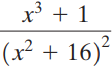 x + 1 (x² + 16) 