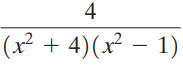 4 (x + 4)(x – 1) 