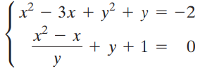 х — Зх + y? + у%3D —2 х + y + 1 = y 