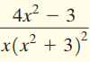 4x? – 3 x(x² + 3)? 