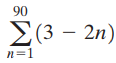 90 Σ(3-2η) n=1 