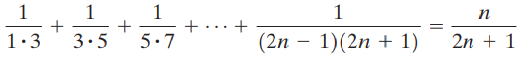 п (2n – 1)(2n + 1) 2n + 1 1.3 3.5 5.7 
