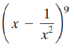 Use the Binomial Theorem to find the indicated coefficient or