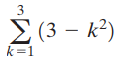 3 Σ (3-) 2. k=1 