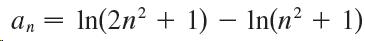 In(2n? + 1) – lIn(n² + 1) 