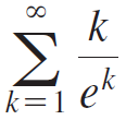 k k=1 et 