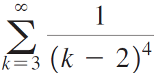 ο0 Σ (k – 2)4 k=3 
