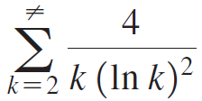 Σ ? k=2 k (In k)² 