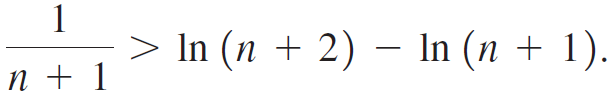 > In (n + 2) – In (n + 1). n + 1 