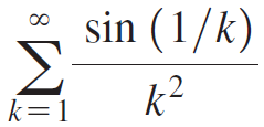 sin (1/k) k² k=1 8. 
