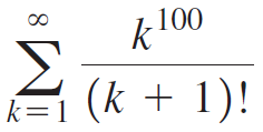 k100 (k + 1)! k=1 