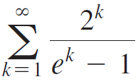 2k Σ k – 1 k=1 e' 