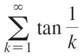 1 tan k Σ k=1 
