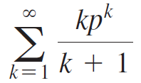 kpk Σ k + 1 k=1 