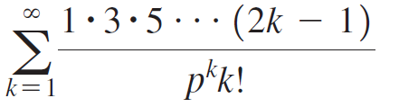 1•3•5•· · (2k – 1) p*k! k=1 8. 