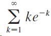 Σ kek k=1 