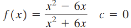 x2 – 6x f(x) c = 0| x² + 6x 