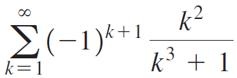 k? Σ--1)+1. k3 + 1 k=1 