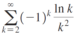 In k Σ-1) k² k=2 