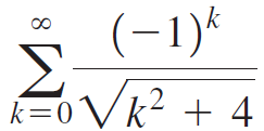 (-1)* .2 k=0Vk? + 4 8. 