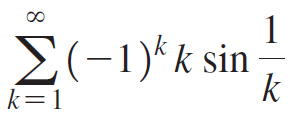 1 E(-1)*k sin k k=1 8. 