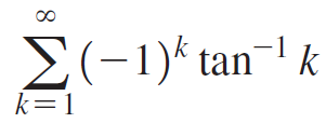 Σ(-1) tan-l k k=1 
