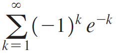 Σ-1'e -k k=1 