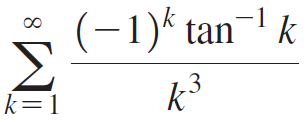 (-1) tan¬1 k k3 k=1 