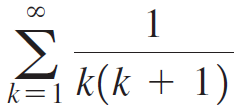 Σ k(k + 1) k=1 