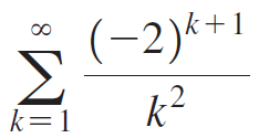 (-2)k+1 .2 k=1 