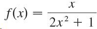 х f(x) : 2x2 + 1 
