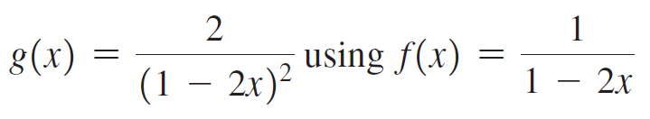 8(x) using f(x) 1 – 2x (1 – 2x)² 