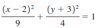 |(x – 2)2, (y + 3)² 9. 4 