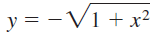 y = -V1 + x² 