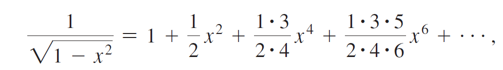 1.3 x² + 2•4 1•3•5 V1 – x² 2•4•6 