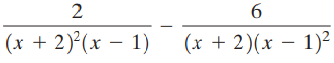 2 6. |(x + 2)²(x – 1) (x + 2)(x – 1)² 
