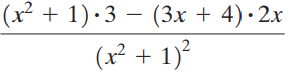 (х2 + 1):3 — (3х + 4):2х (x² + 1)² (3x + 4):2х 