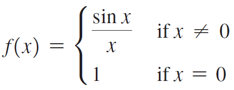 sin x if x + 0 f(x) if x = 0 1 