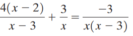 4(х — 2) х — 3 3 -3 x(х — 3) х 